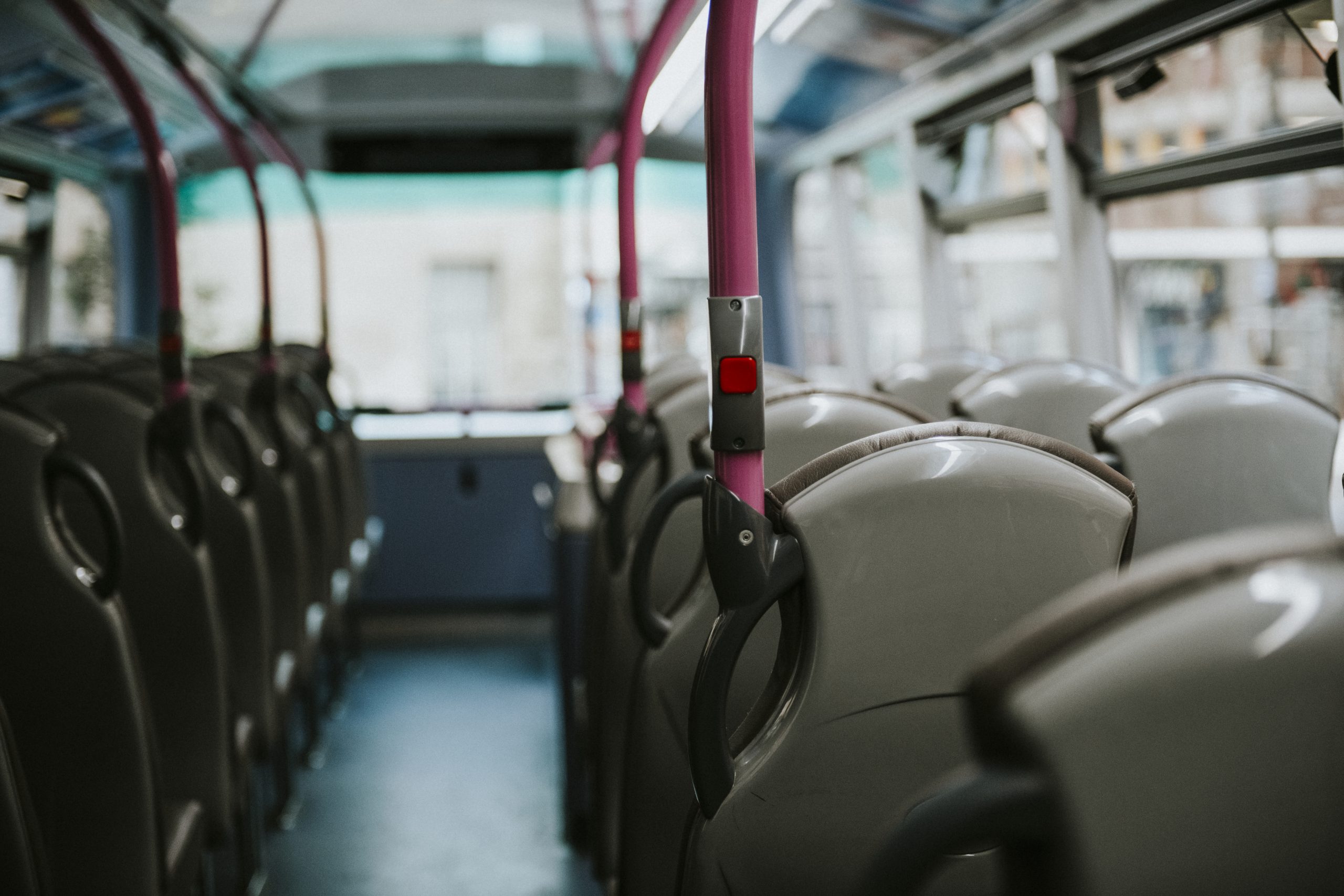 Interior of a public bus transport Immagine anteprima